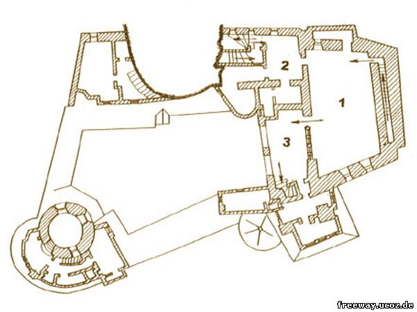 План 4 этажа замка Bran